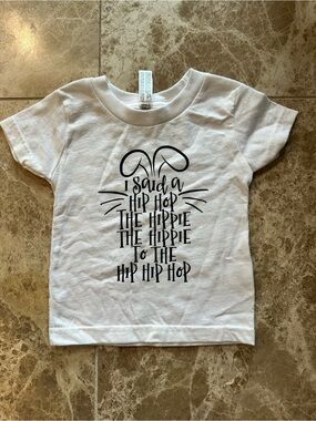 12 Months Rabbit Skins White Bunny Graphic Tee - Hip Hop Lyrics New
